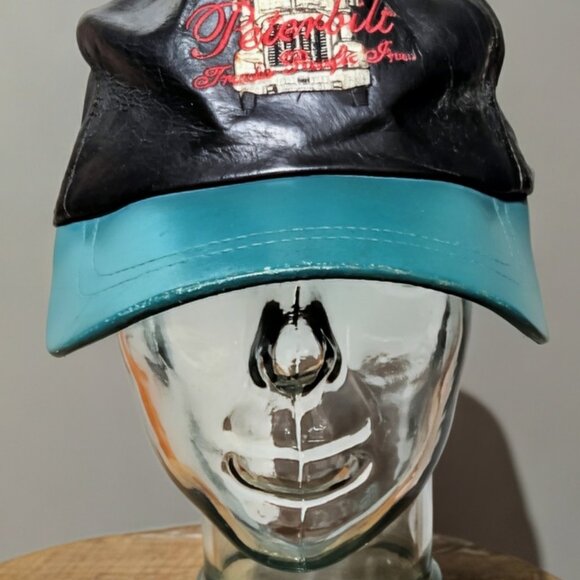 Vintage Peterbilt Embroidered Leather Trucker Cap - Picture 1 of 7